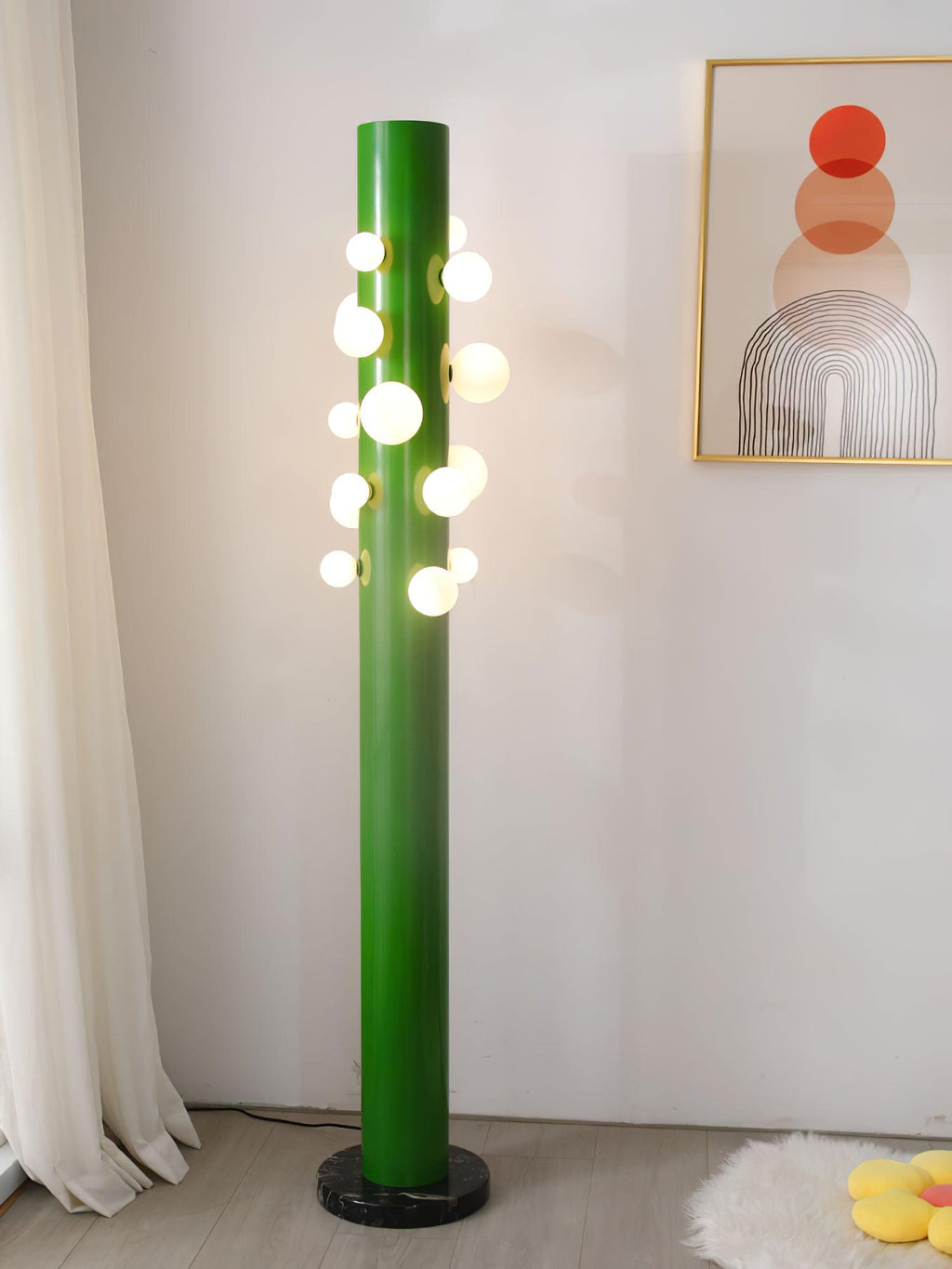 Kenrenford Marble Floor Lamp-Moonnatur
