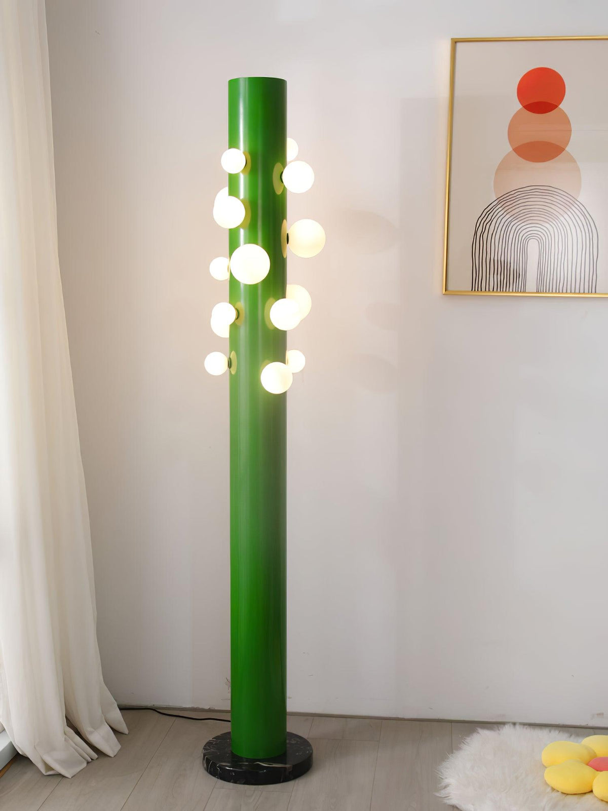 Kenrenford Marble Floor Lamp-Moonnatur
