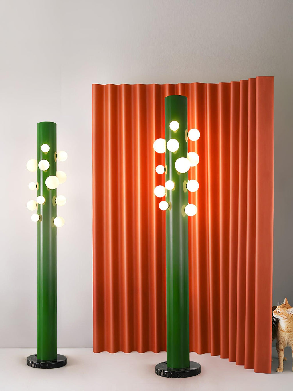 Kenrenford Marble Floor Lamp-Moonnatur