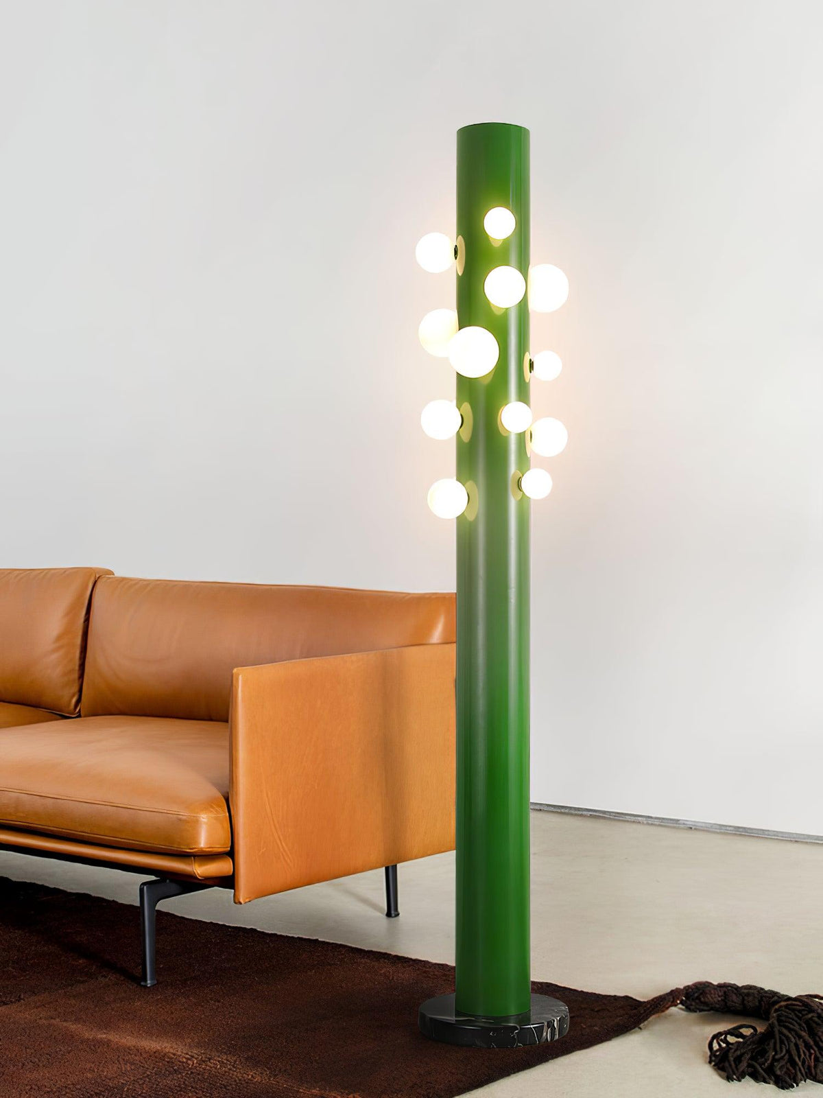 Kenrenford Marble Floor Lamp-Moonnatur
