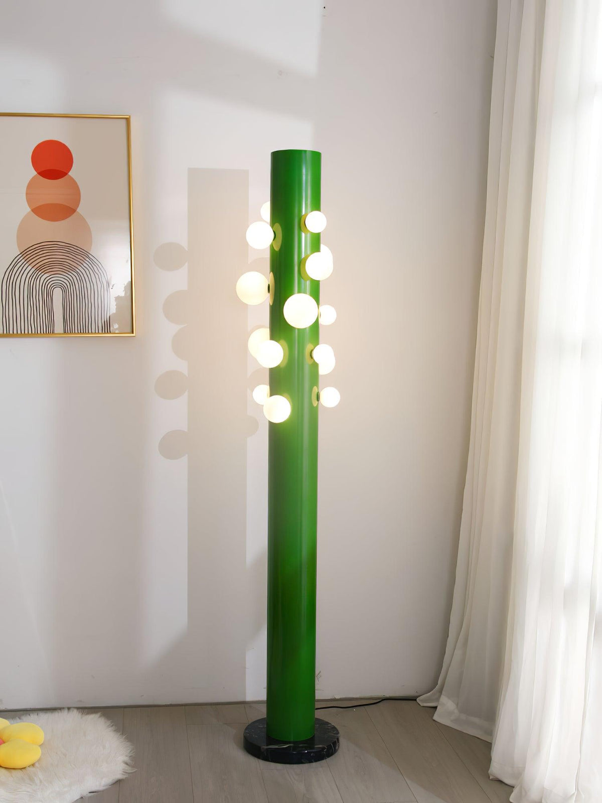 Kenrenford Marble Floor Lamp-Moonnatur