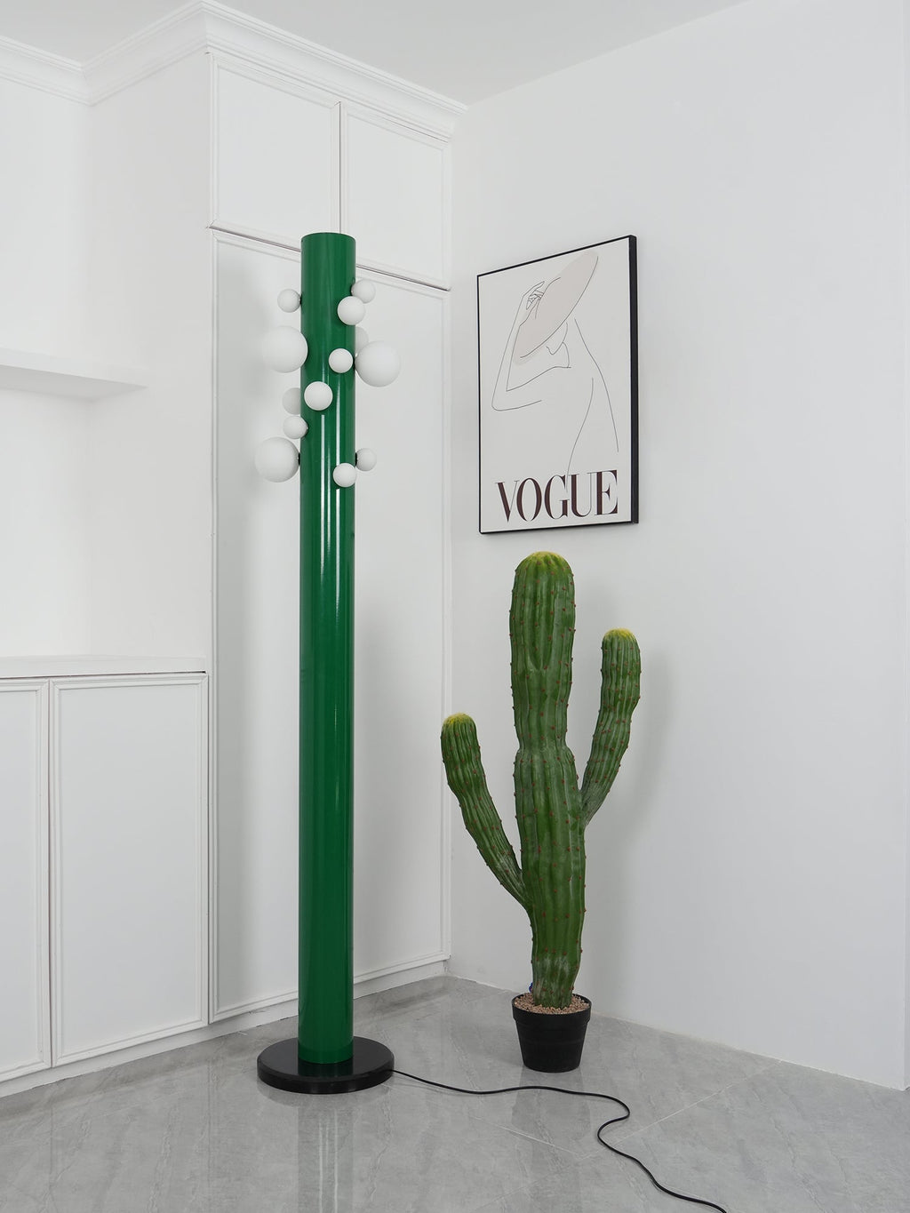 Kenrenford Marble Floor Lamp-Moonnatur