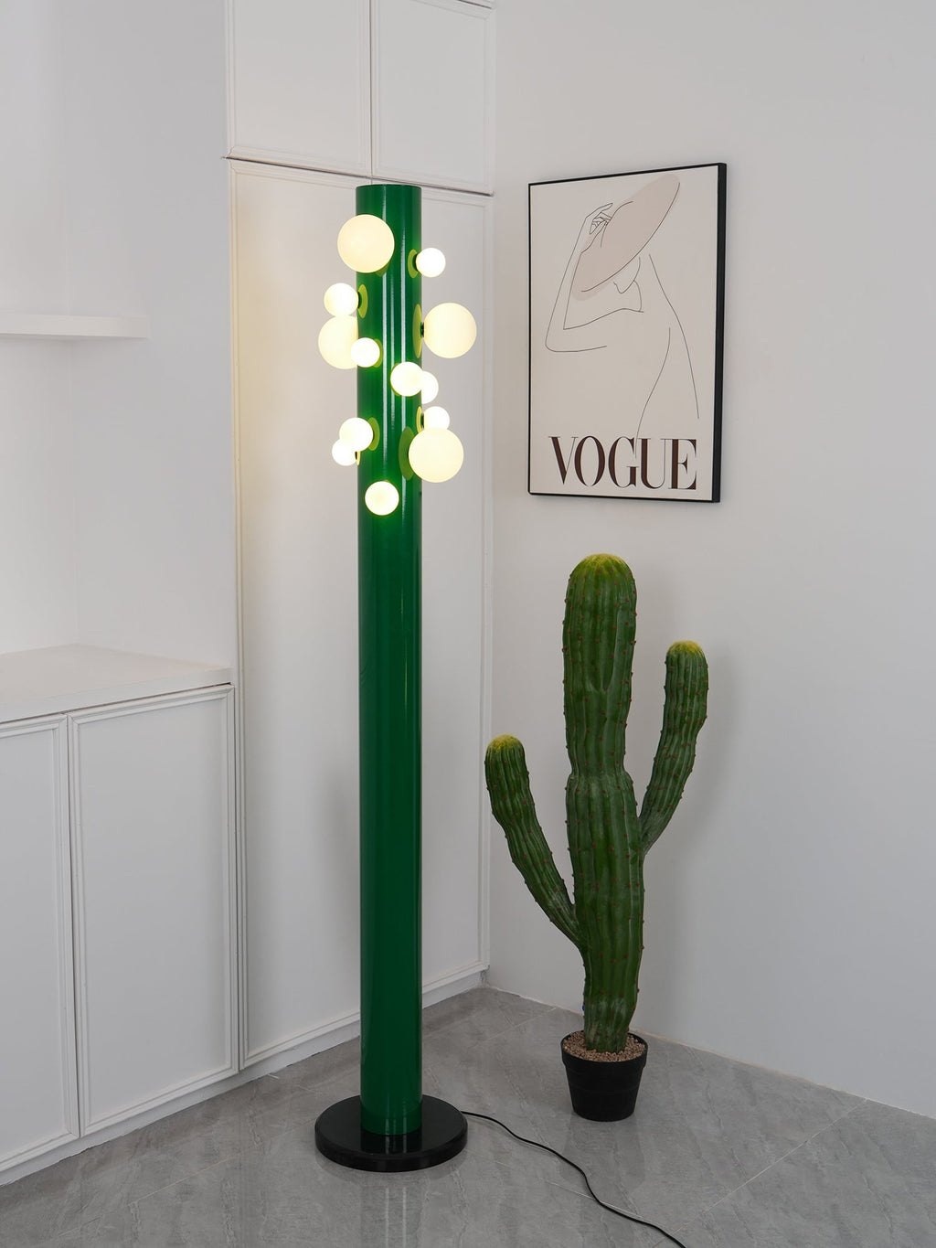 Kenrenford Marble Floor Lamp-Moonnatur