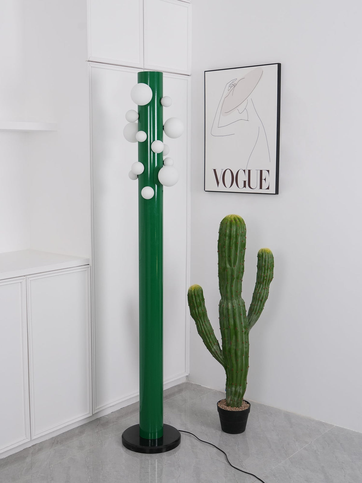 Kenrenford Marble Floor Lamp-Moonnatur