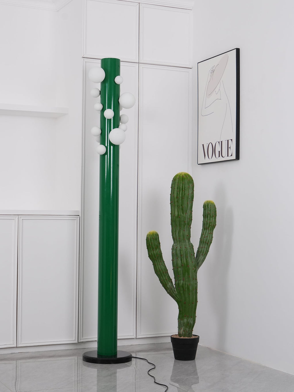 Kenrenford Marble Floor Lamp-Moonnatur
