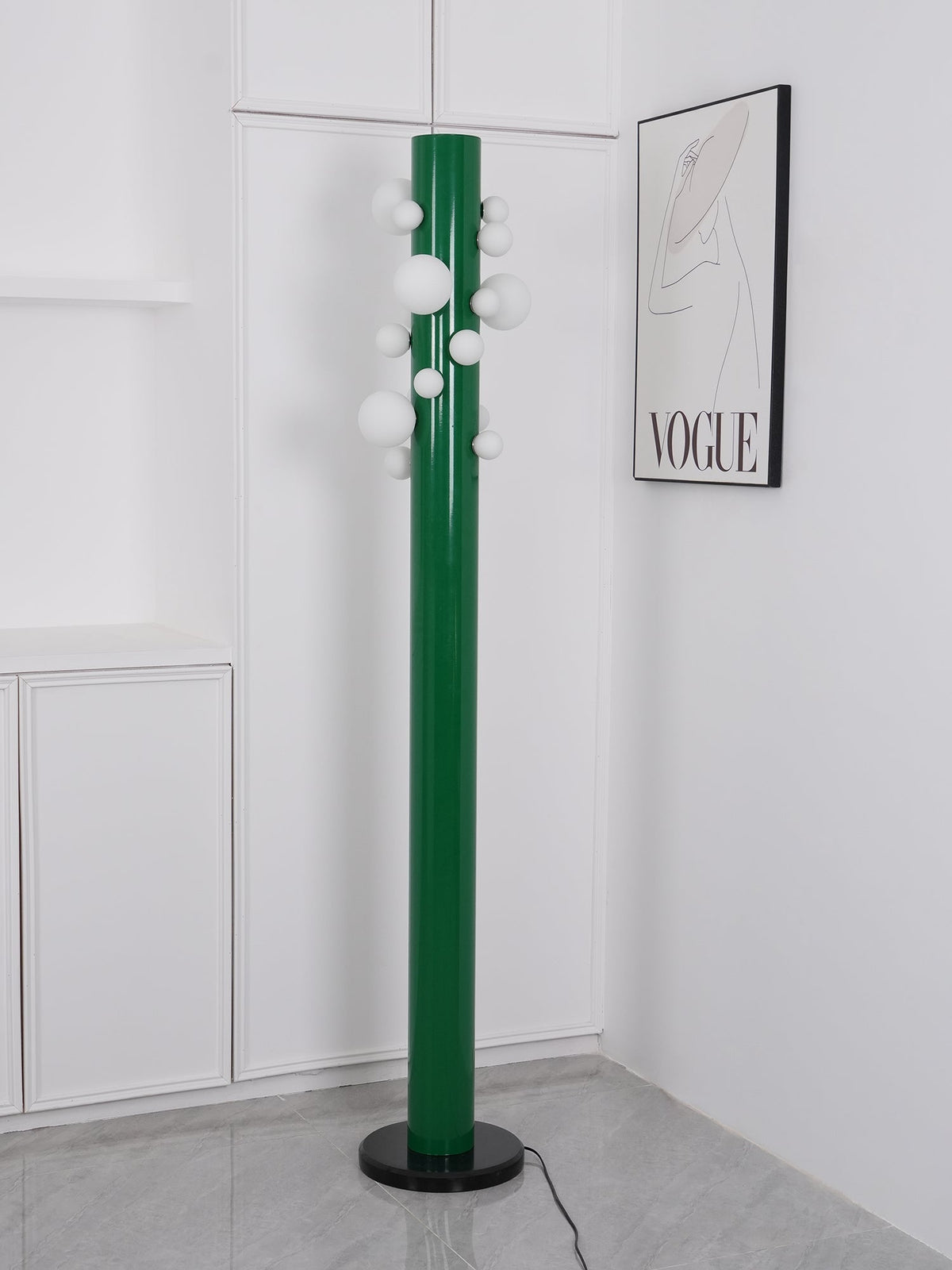 Kenrenford Marble Floor Lamp-Moonnatur