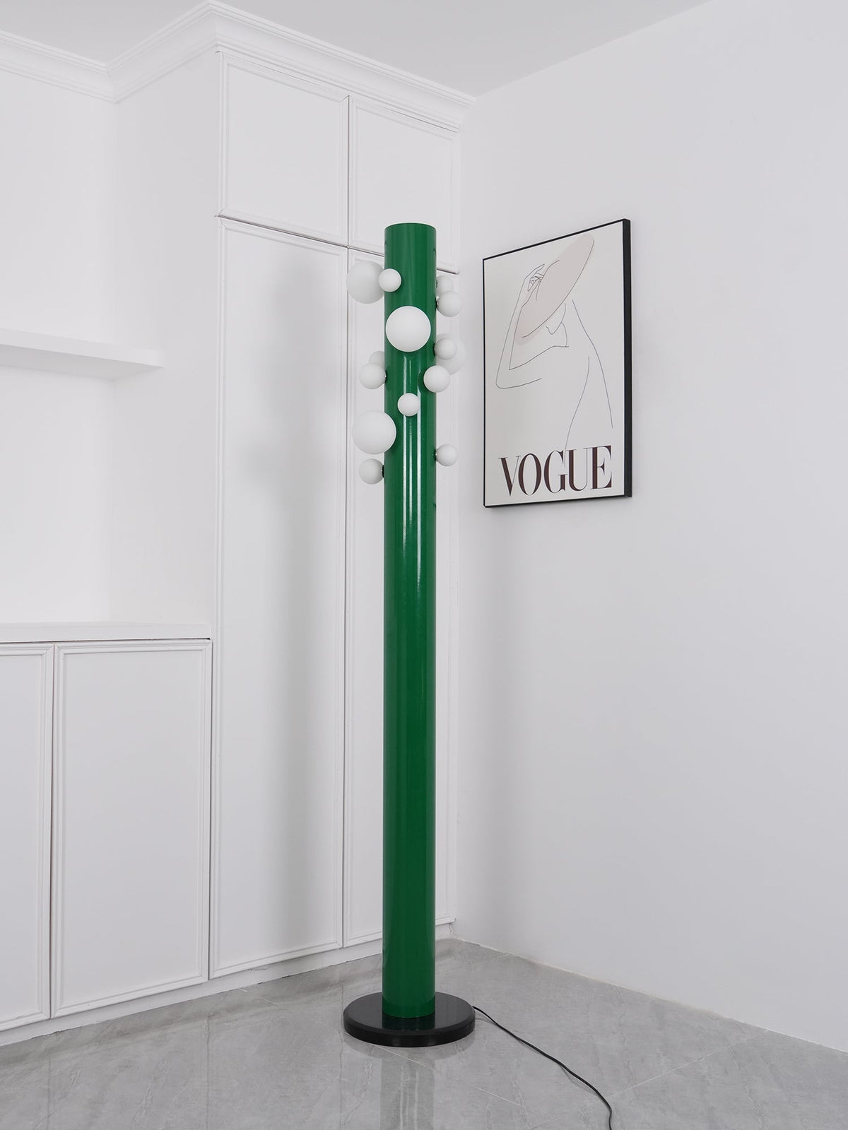 Kenrenford Marble Floor Lamp-Moonnatur