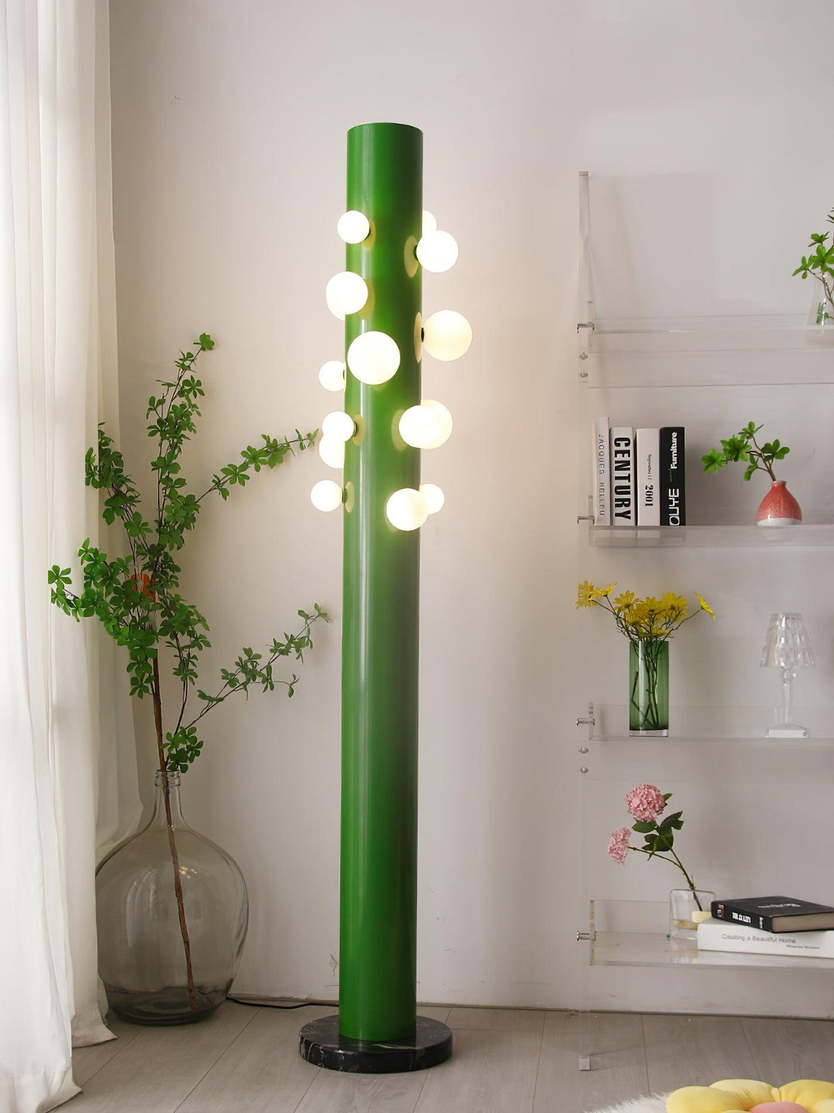 Kenrenford Marble Floor Lamp-Moonnatur