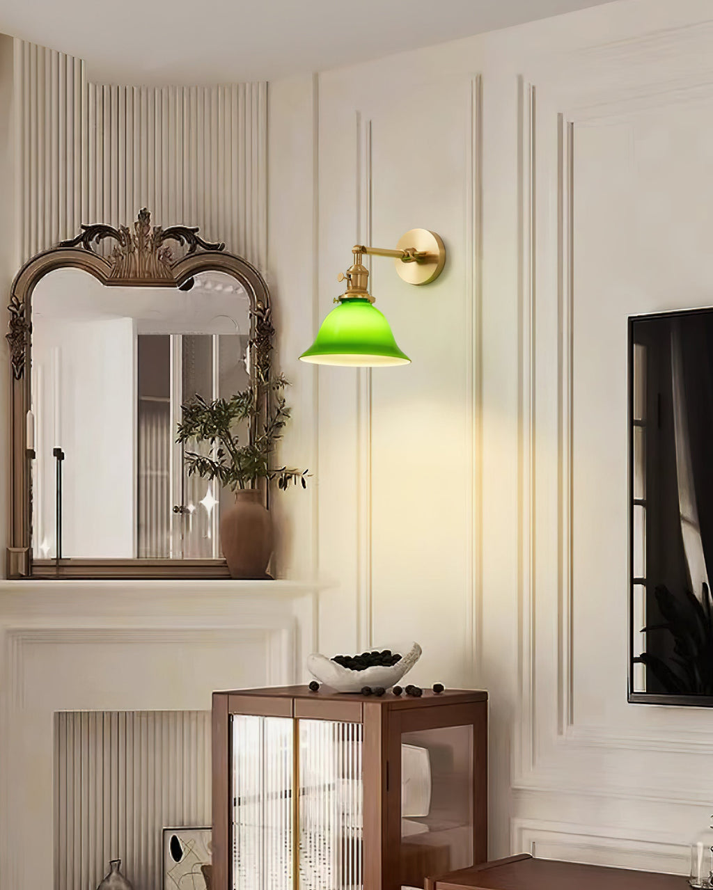 Barrowelia Glass Wall Light-Moonnatur