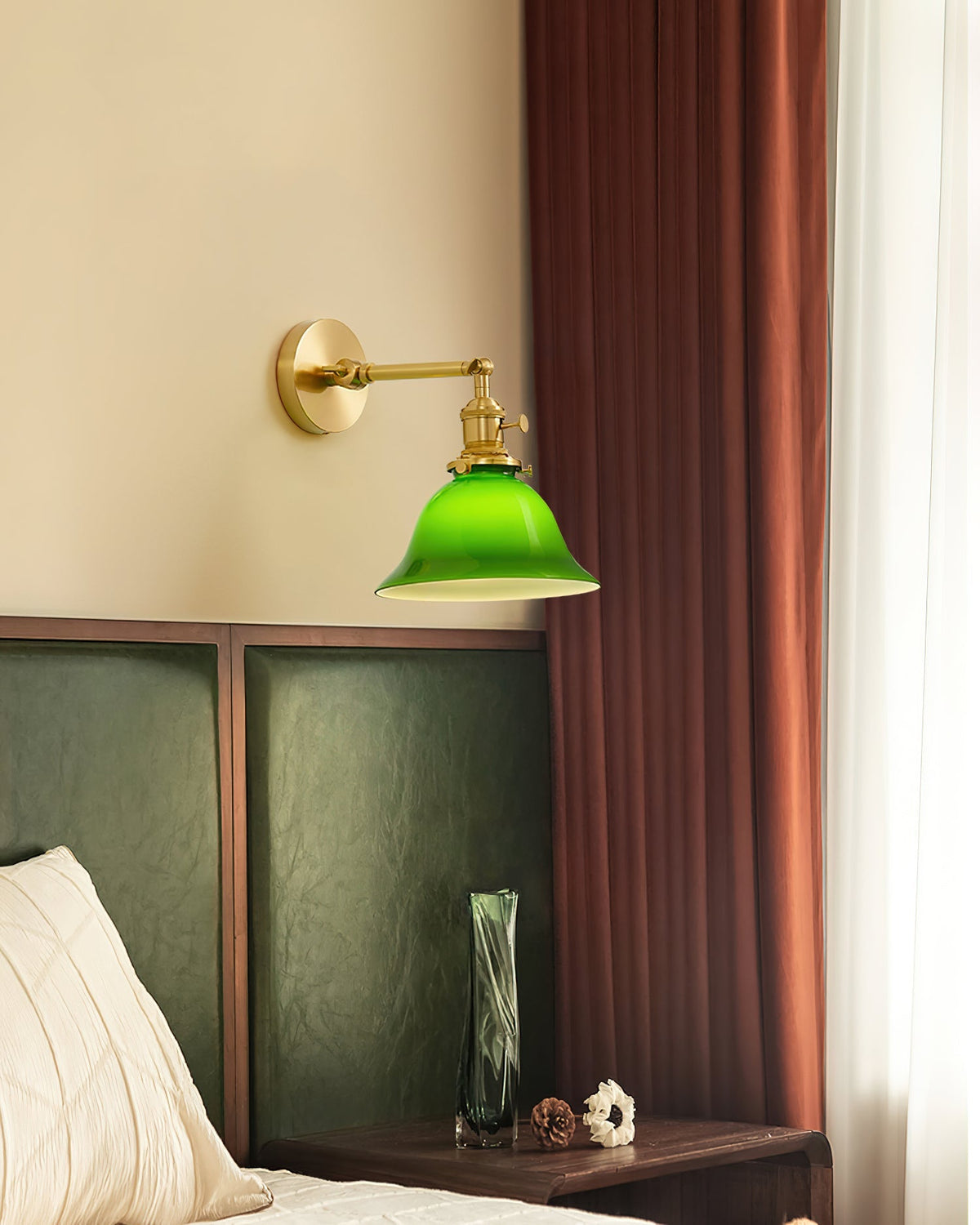 Barrowelia Glass Wall Light-Moonnatur