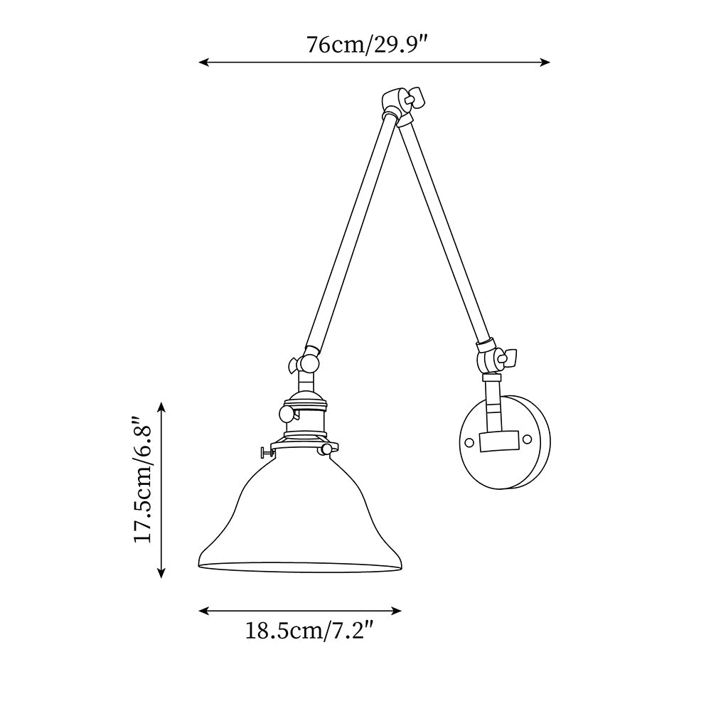 Barrowelia Glass Wall Light-Moonnatur