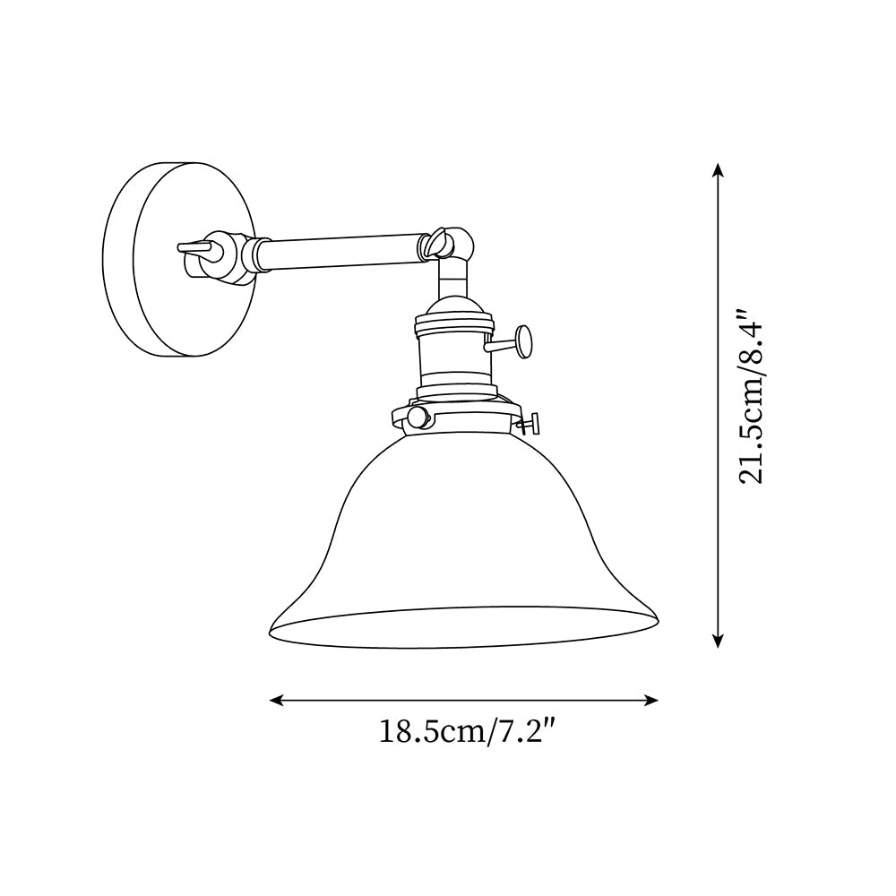 Barrowelia Glass Wall Light-Moonnatur