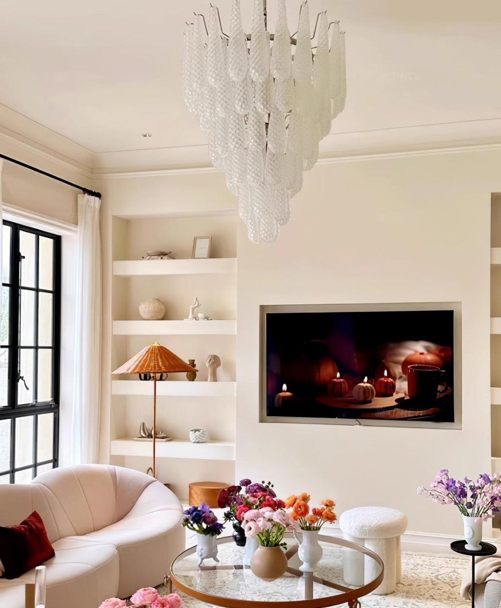 Kilvenheath Glass Chandelier-Moonnatur