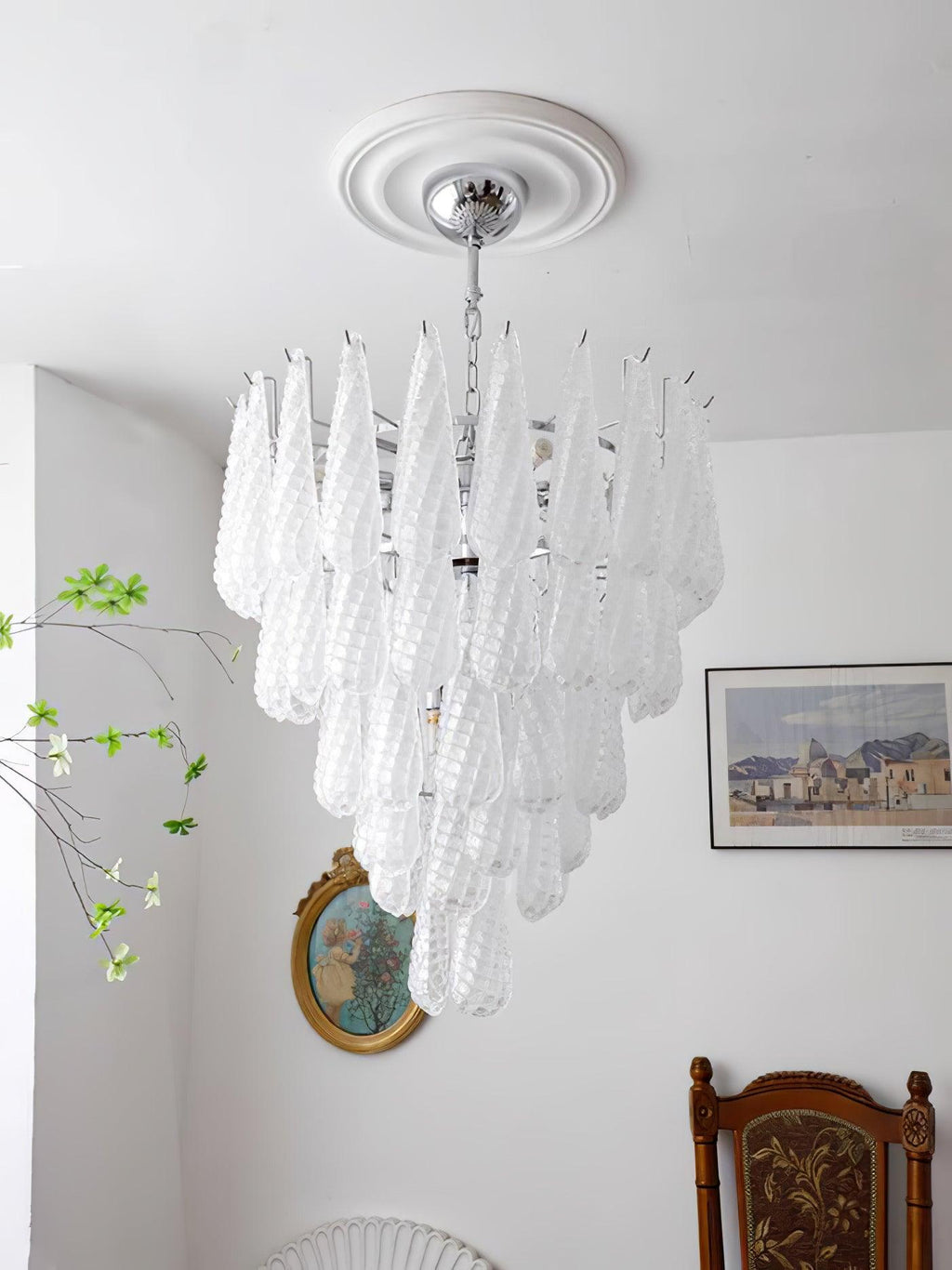 Kilvenheath Glass Chandelier-Moonnatur