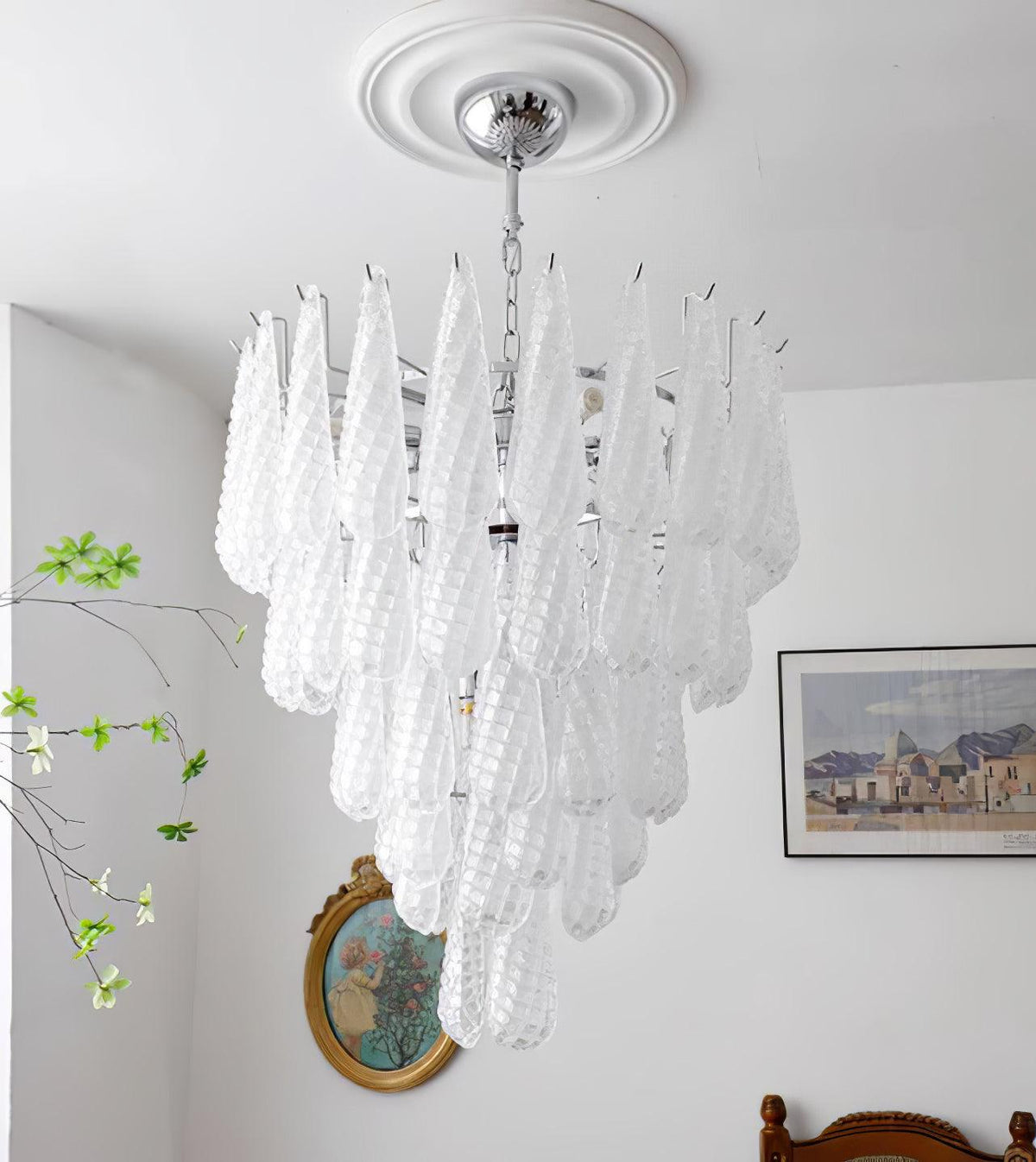 Kilvenheath Glass Chandelier-Moonnatur
