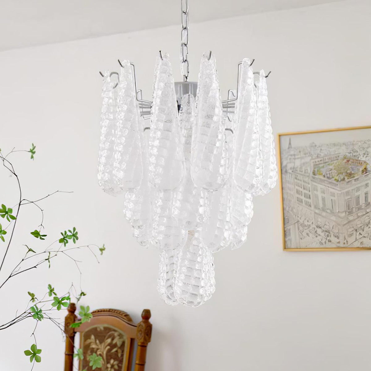 Kilvenheath Glass Chandelier-Moonnatur