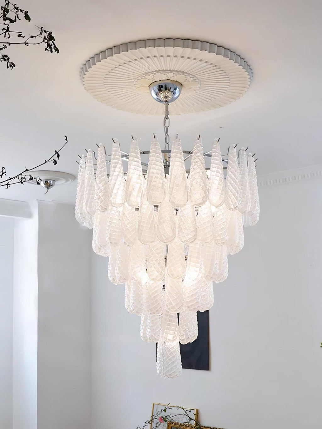 Kilvenheath Glass Chandelier-Moonnatur