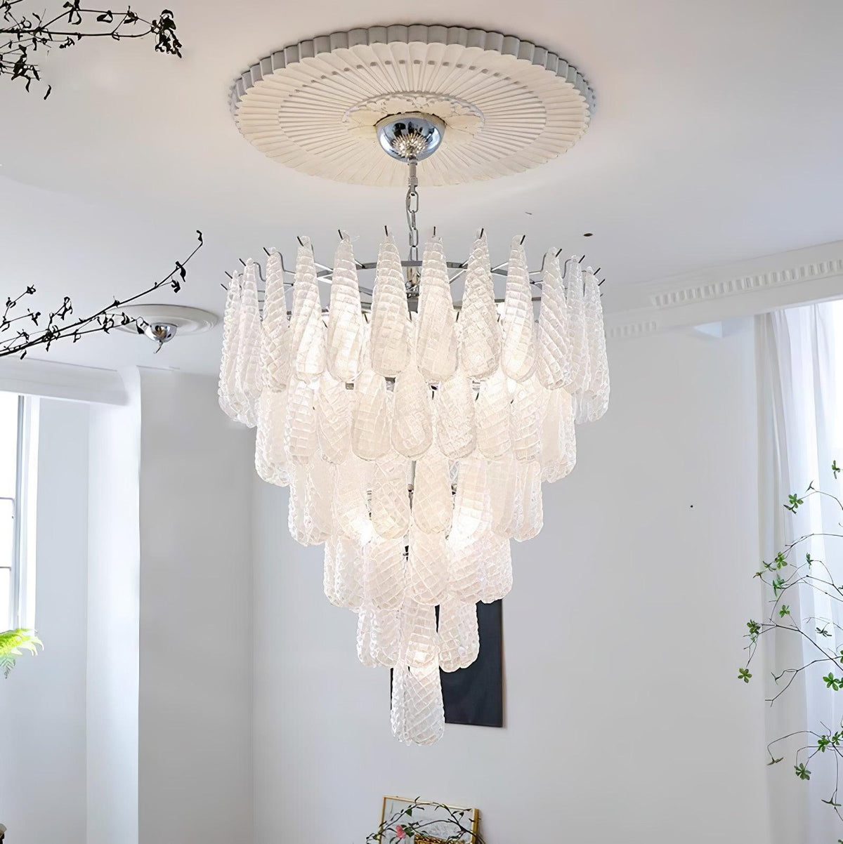 Kilvenheath Glass Chandelier-Moonnatur