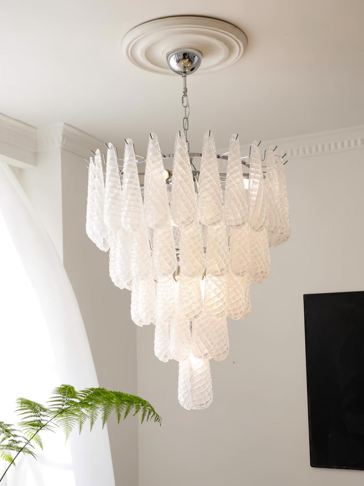 Kilvenheath Glass Chandelier-Moonnatur