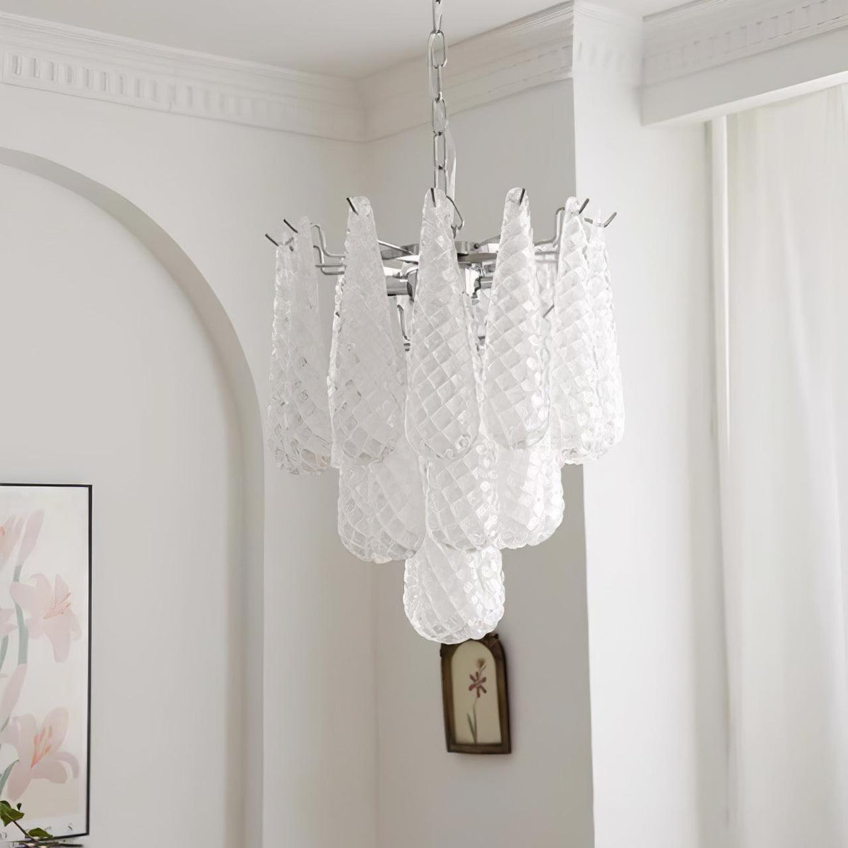 Kilvenheath Glass Chandelier-Moonnatur