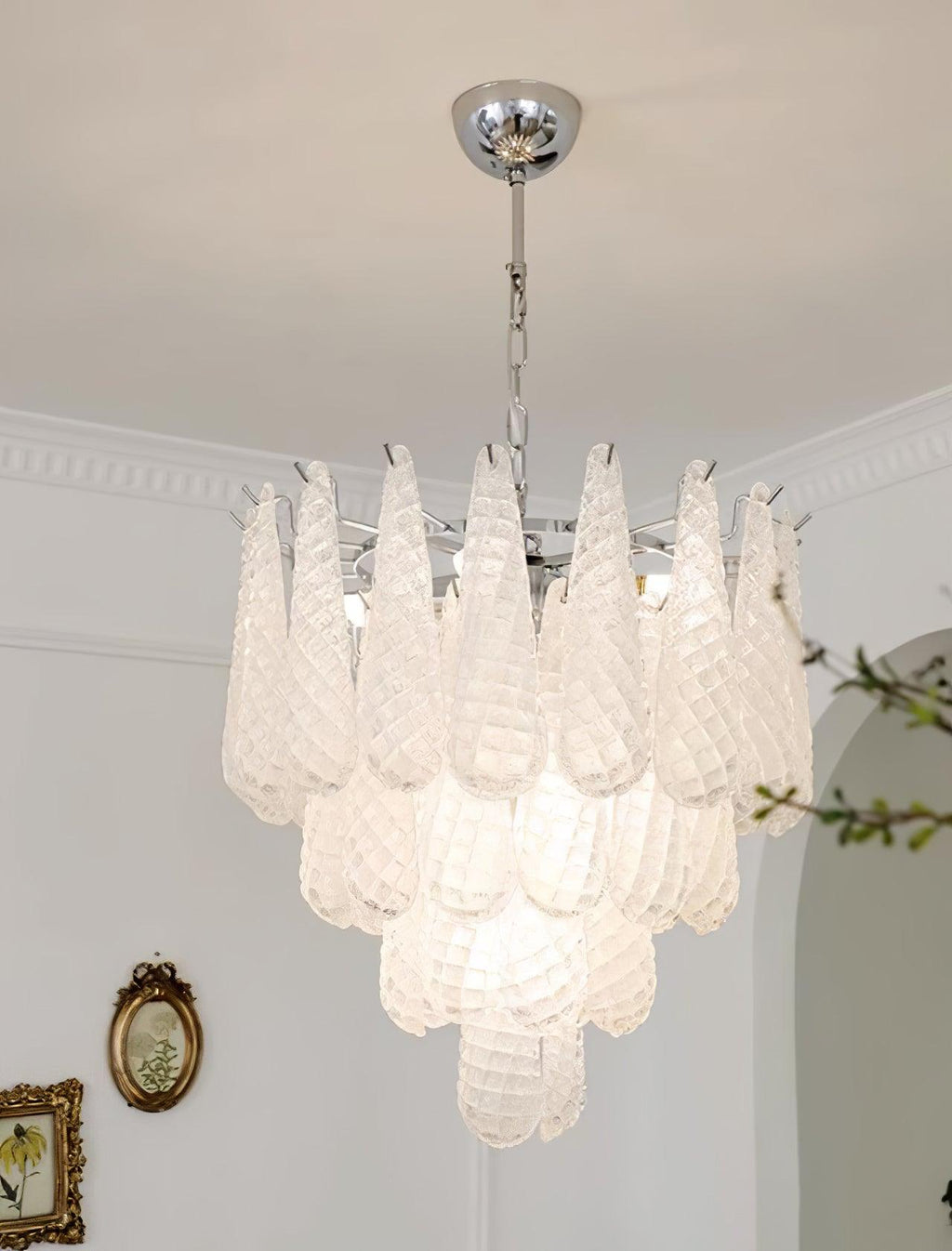 Kilvenheath Glass Chandelier-Moonnatur