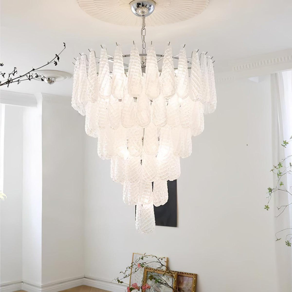 Kilvenheath Glass Chandelier-Moonnatur