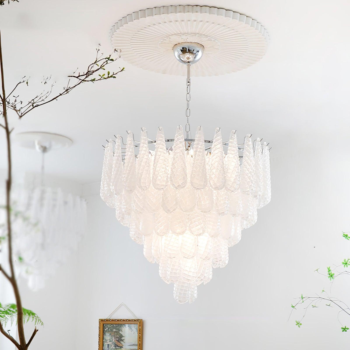 Kilvenheath Glass Chandelier-Moonnatur
