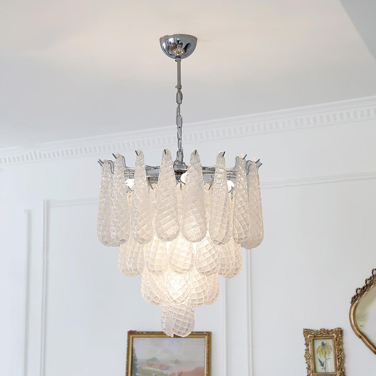 Kilvenheath Glass Chandelier-Moonnatur