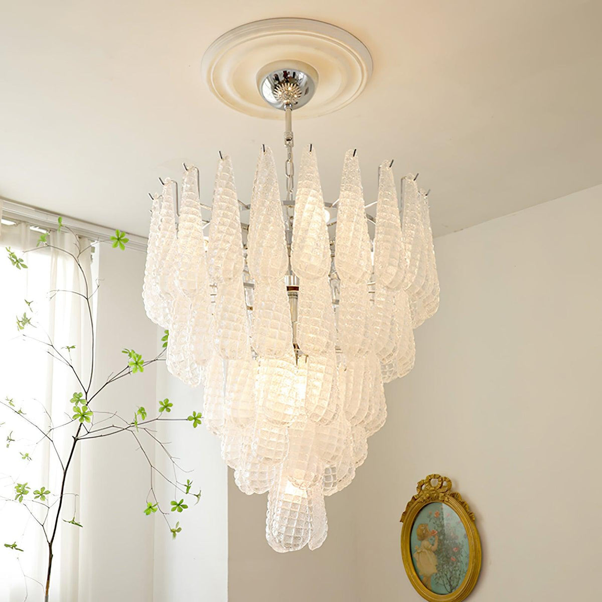 Kilvenheath Glass Chandelier-Moonnatur