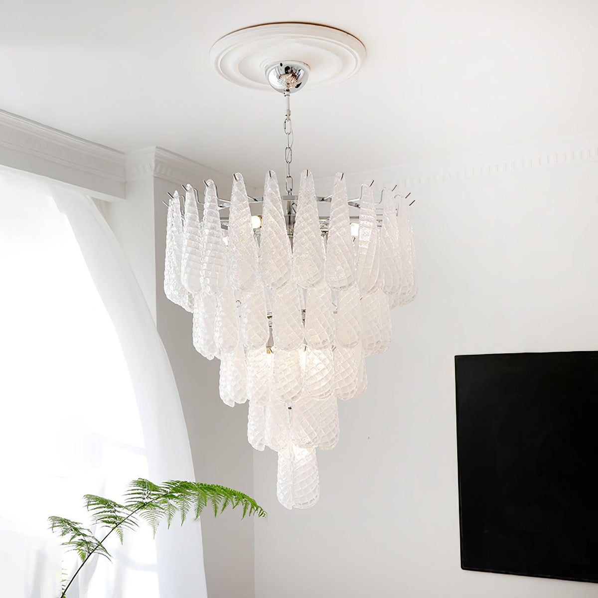 Kilvenheath Glass Chandelier-Moonnatur