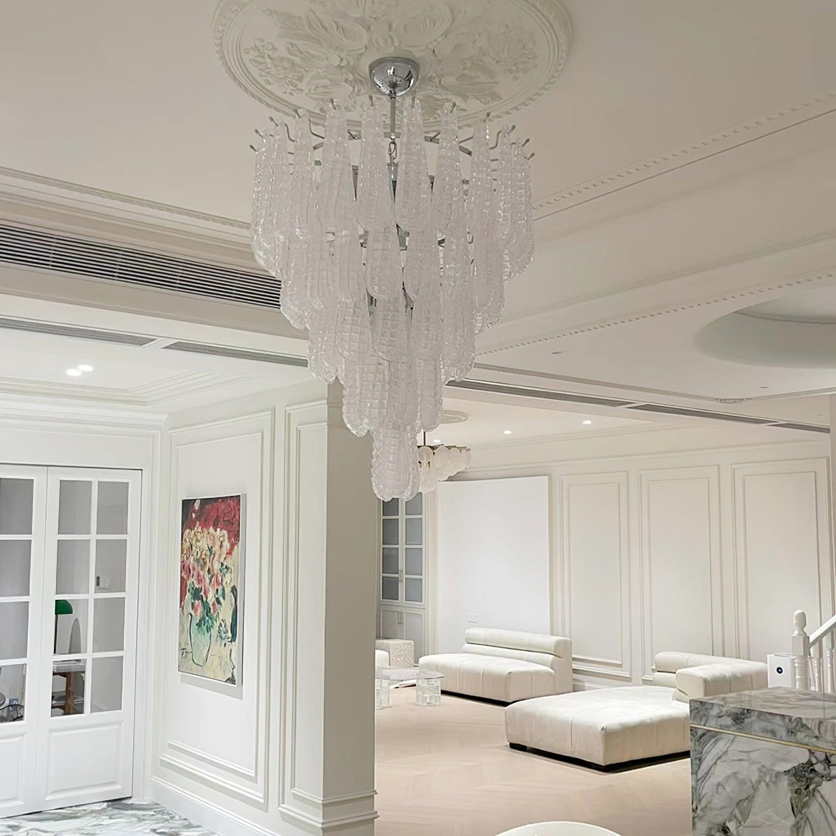 Kilvenheath Glass Chandelier-Moonnatur