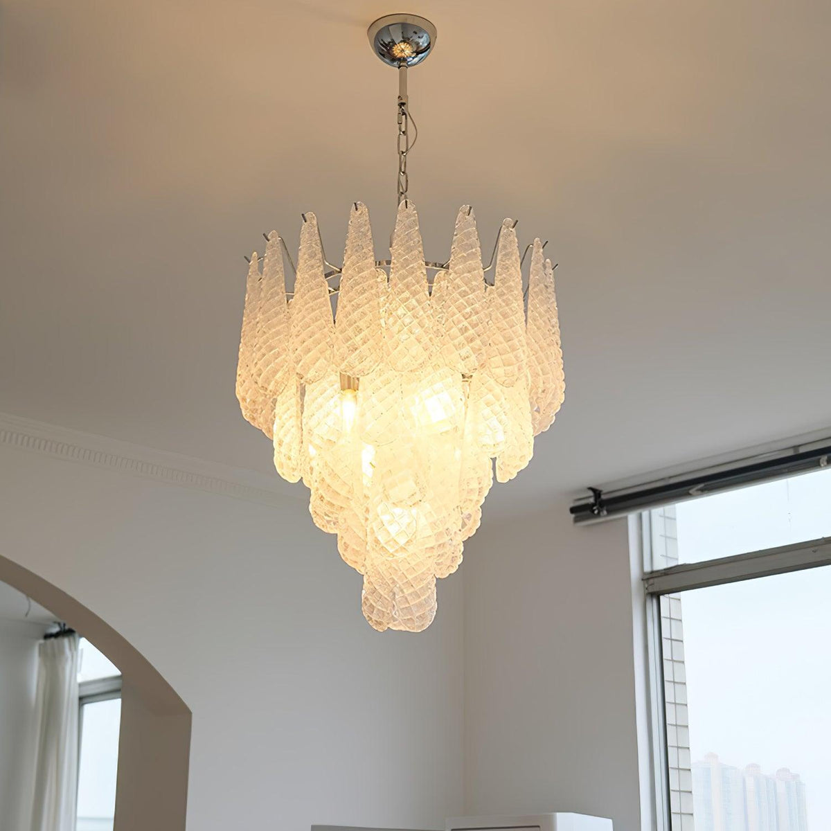 Kilvenheath Glass Chandelier-Moonnatur