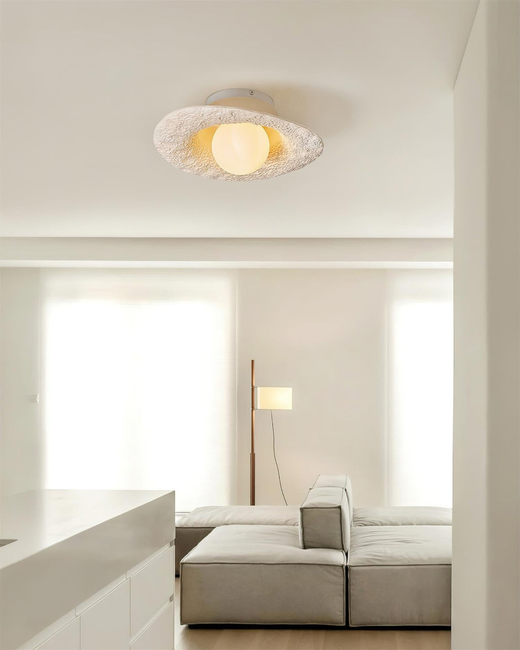 Caldenina Resin Ceiling Light-Moonnatur