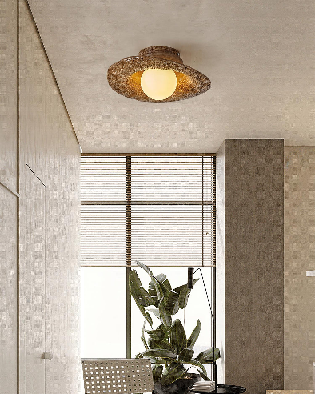 Caldenina Resin Ceiling Light-Moonnatur
