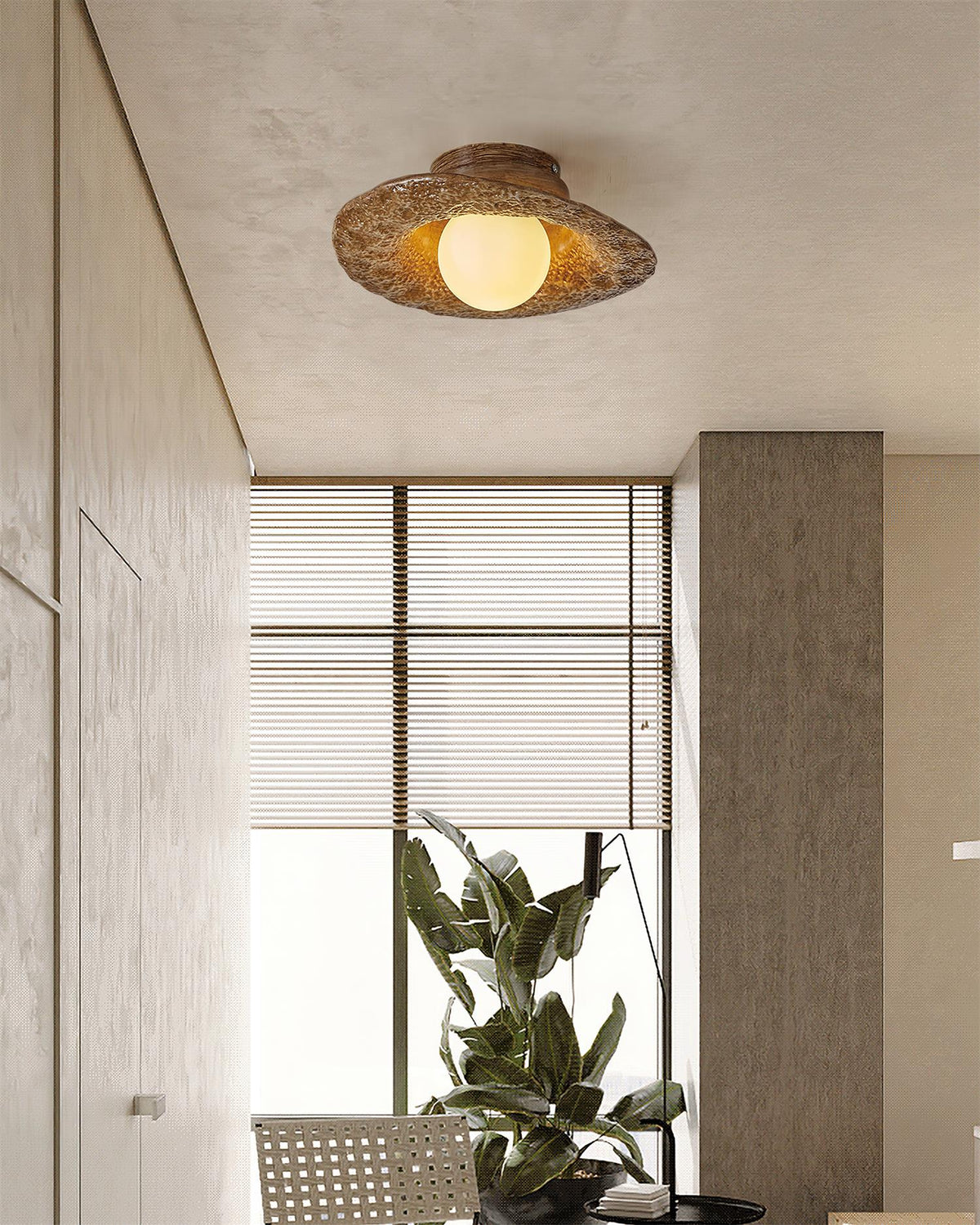 Caldenina Resin Ceiling Light-Moonnatur