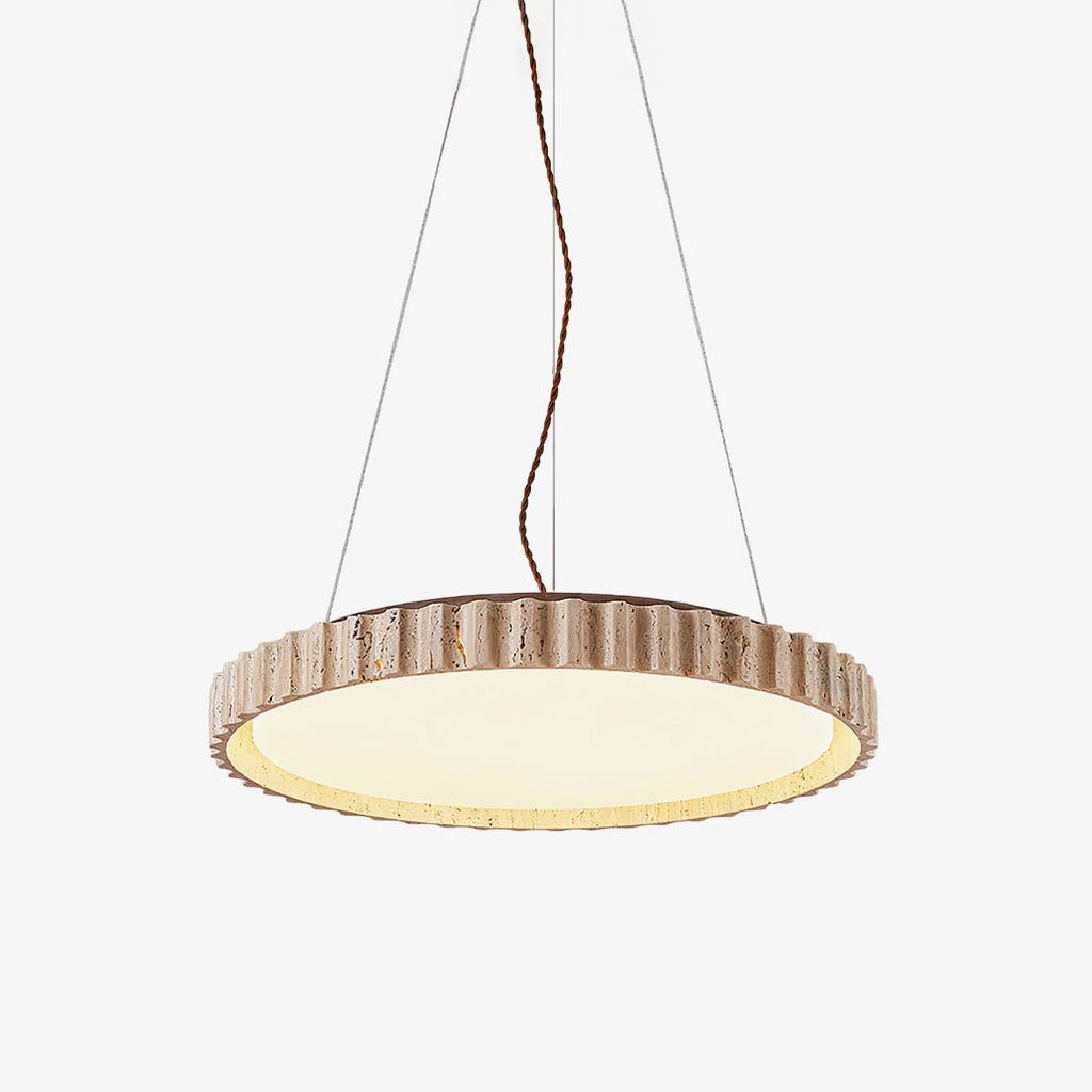 Meldenrose Travertine Pendant Light-Moonnatur