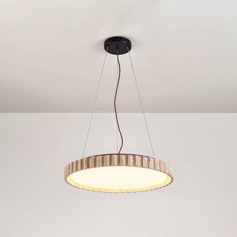 Meldenrose Travertine Pendant Light-Moonnatur