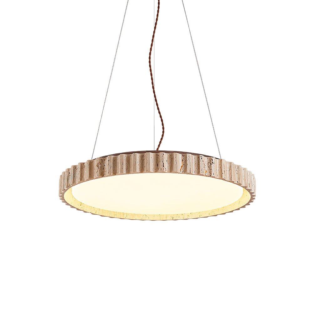 Meldenrose Travertine Pendant Light-Moonnatur