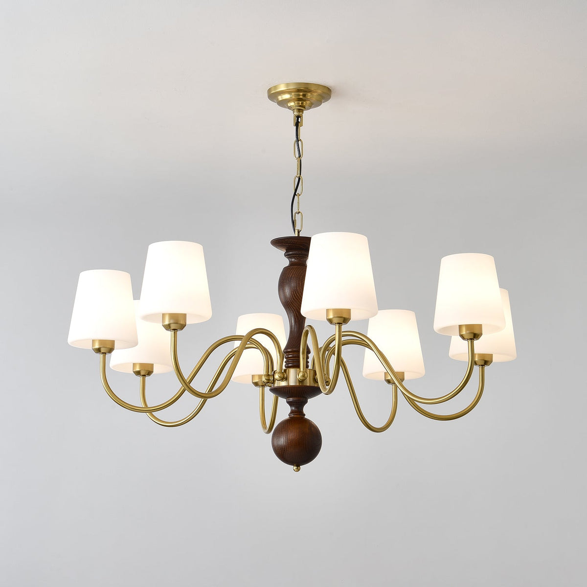Caldereth Wood Chandelier-Moonnatur