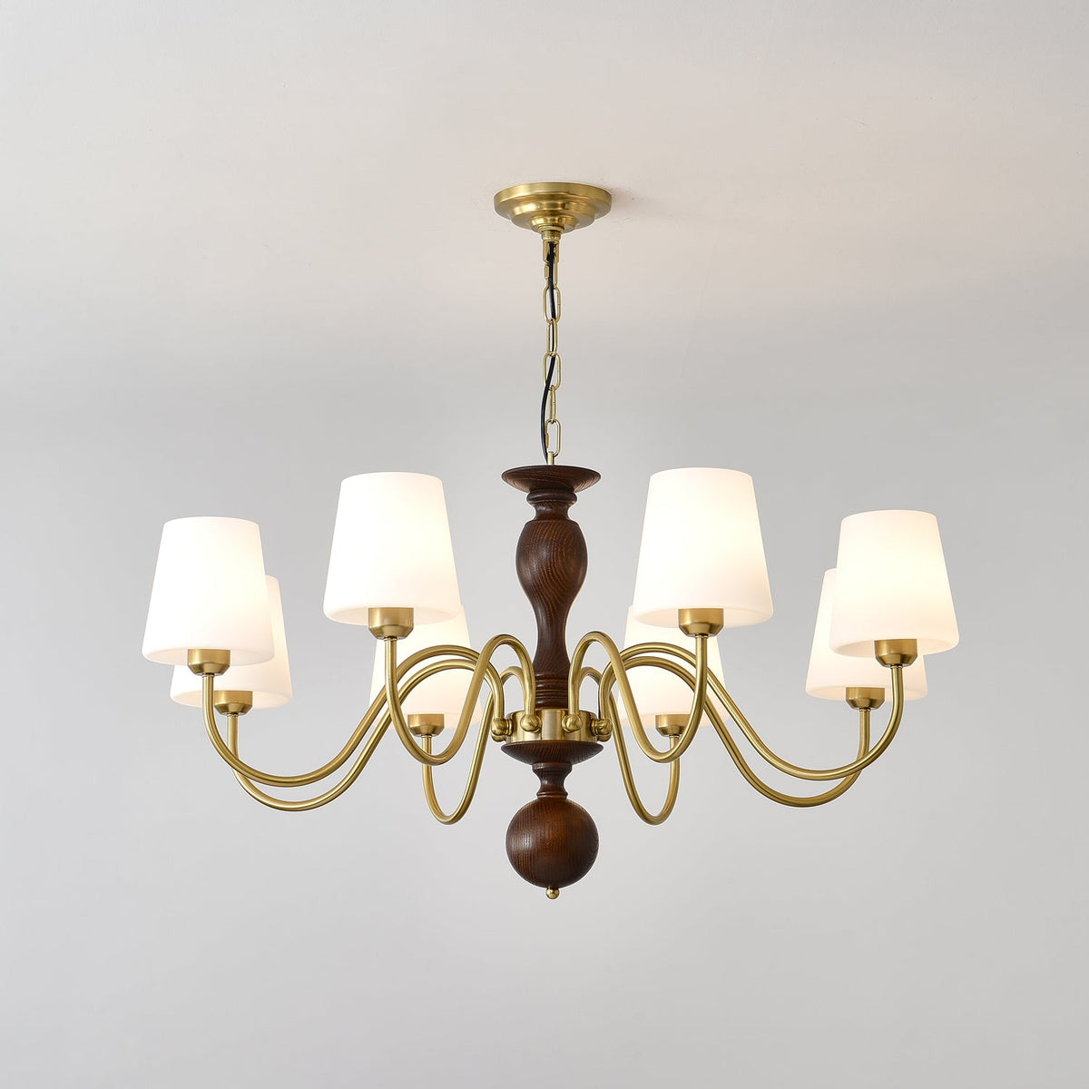 Caldereth Wood Chandelier-Moonnatur
