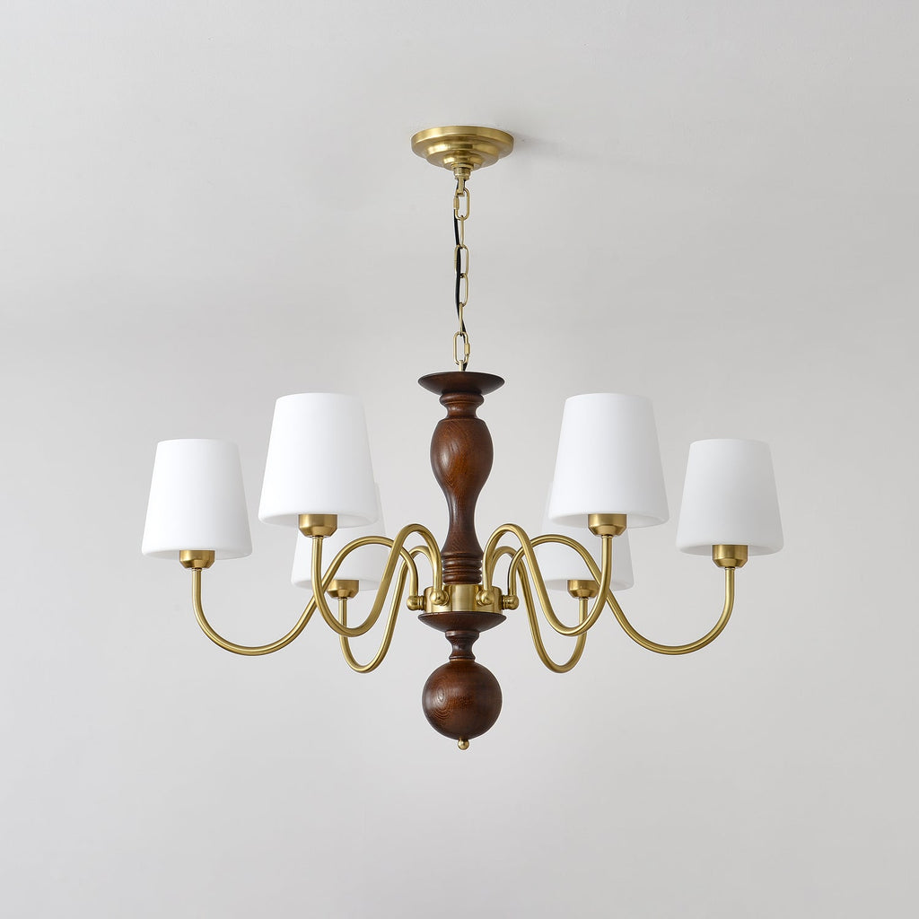 Caldereth Wood Chandelier-Moonnatur