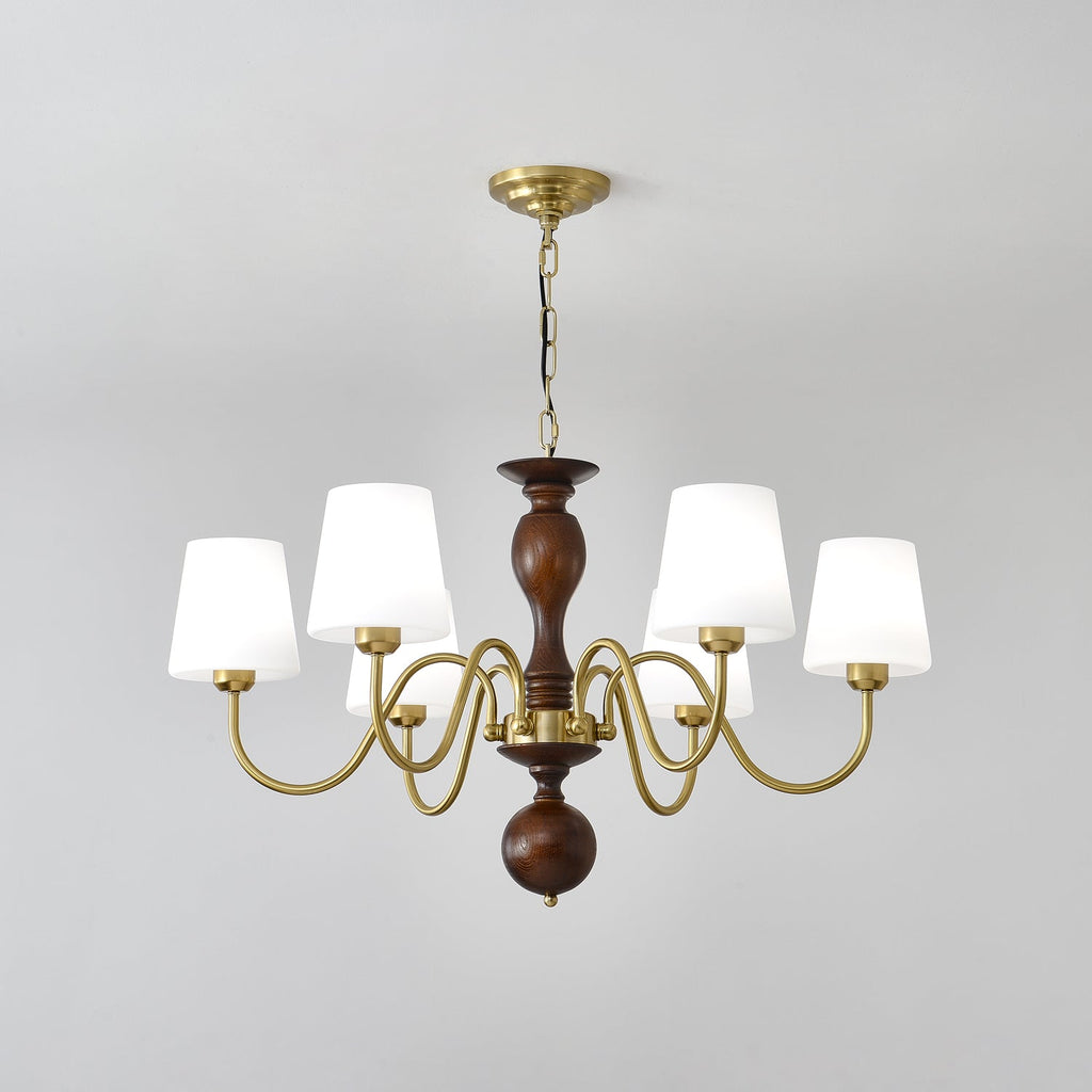 Caldereth Wood Chandelier-Moonnatur