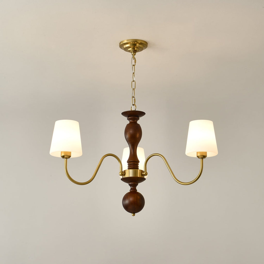 Caldereth Wood Chandelier-Moonnatur
