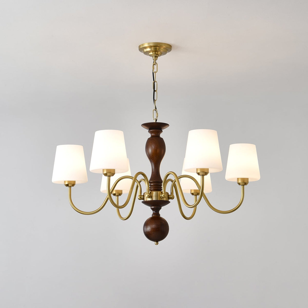 Caldereth Wood Chandelier-Moonnatur