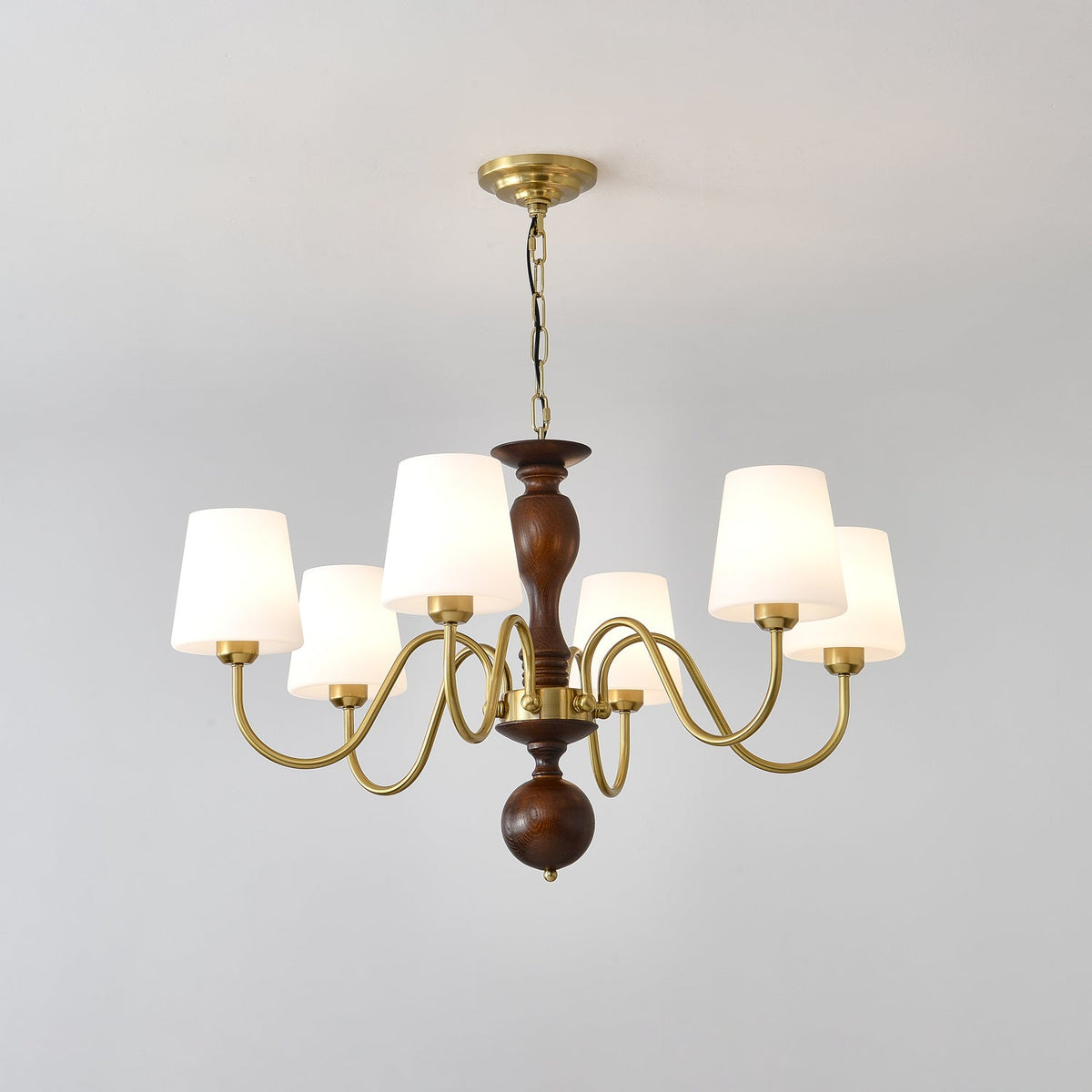 Caldereth Wood Chandelier-Moonnatur