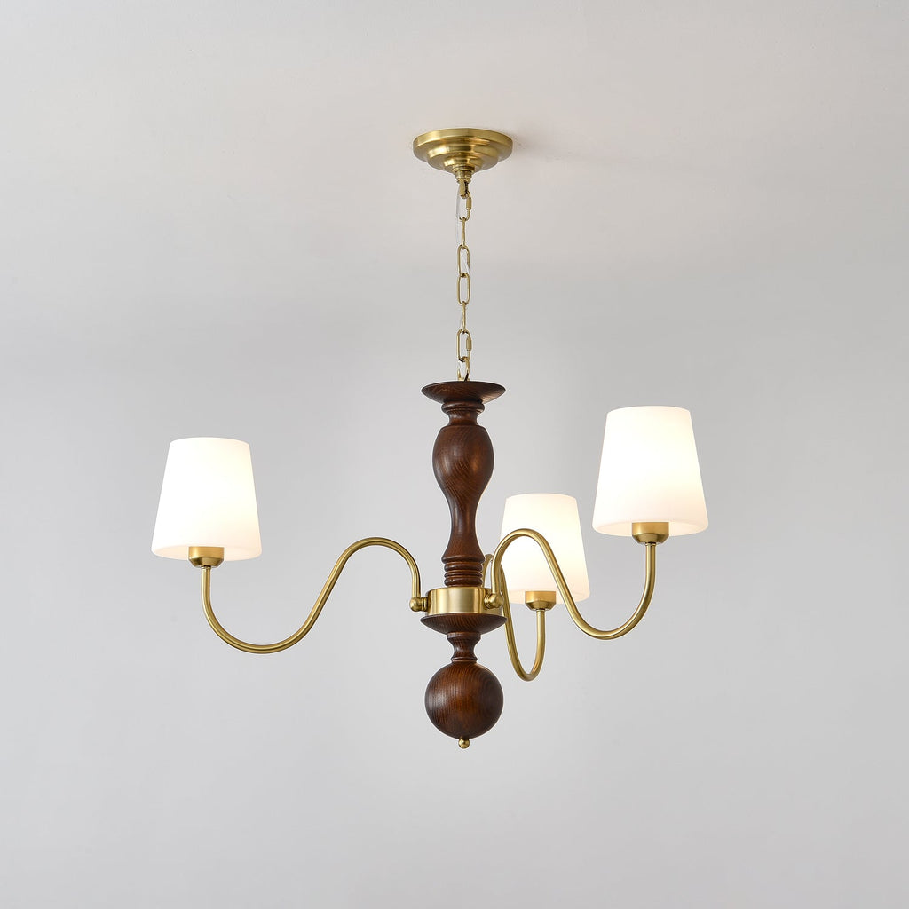 Caldereth Wood Chandelier-Moonnatur