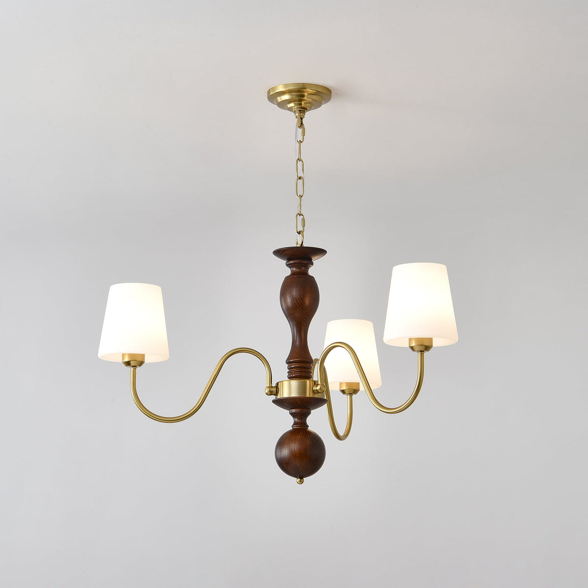 Caldereth Wood Chandelier-Moonnatur