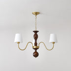 Caldereth Wood Chandelier-Moonnatur