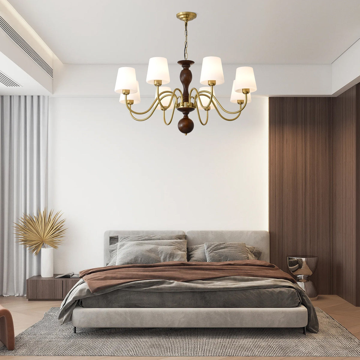 Caldereth Wood Chandelier-Moonnatur