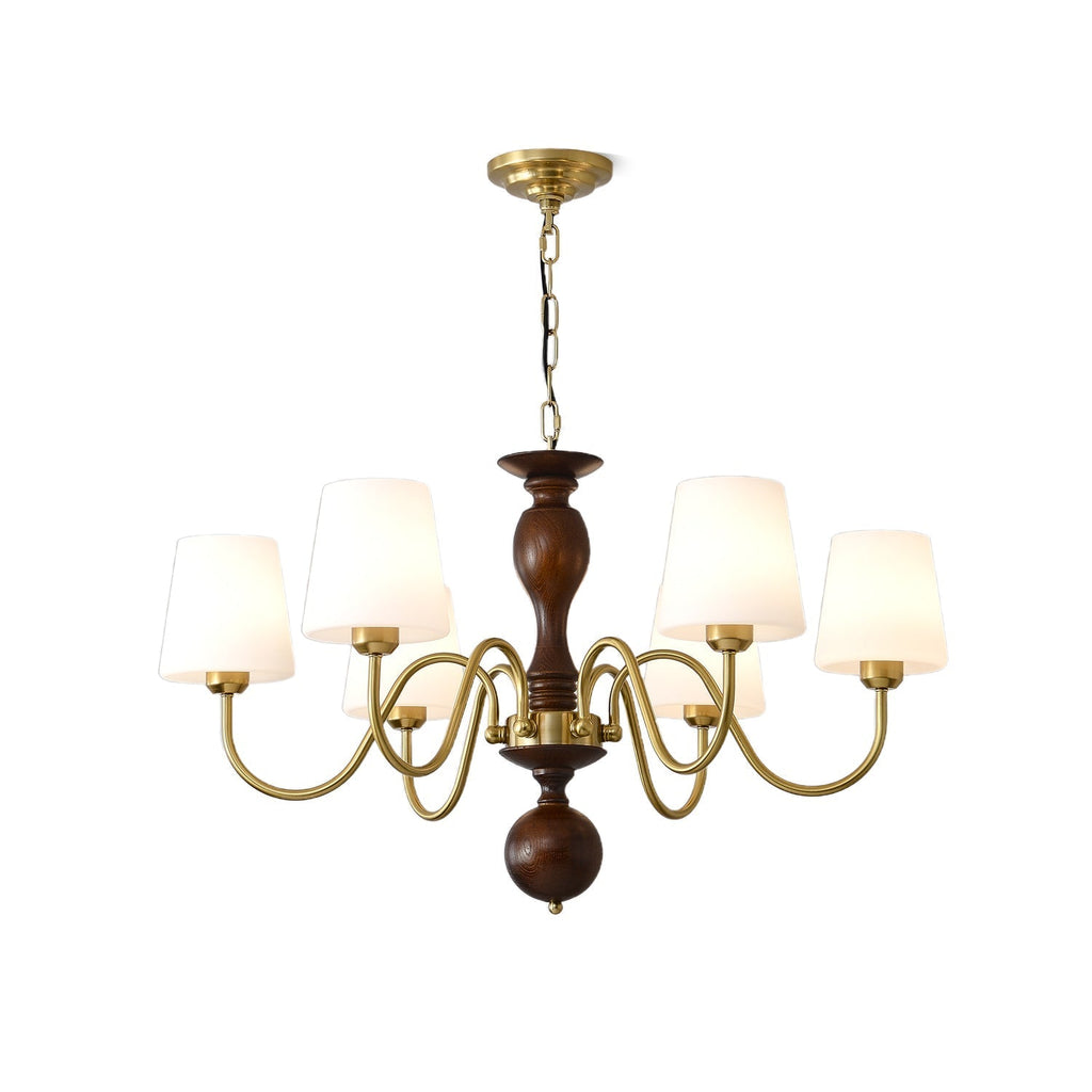 Caldereth Wood Chandelier-Moonnatur
